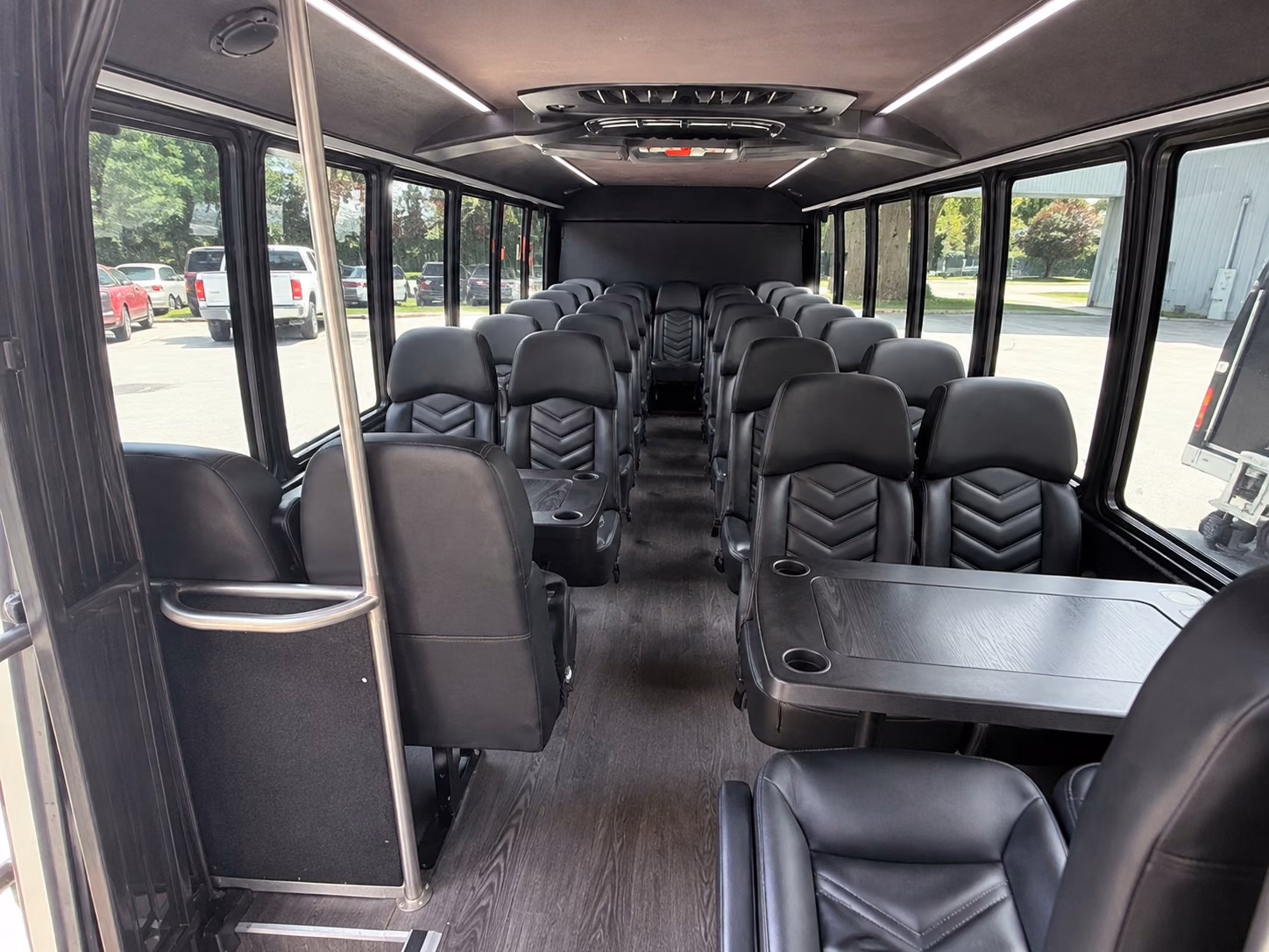 east orange 15 passenger minibus inside