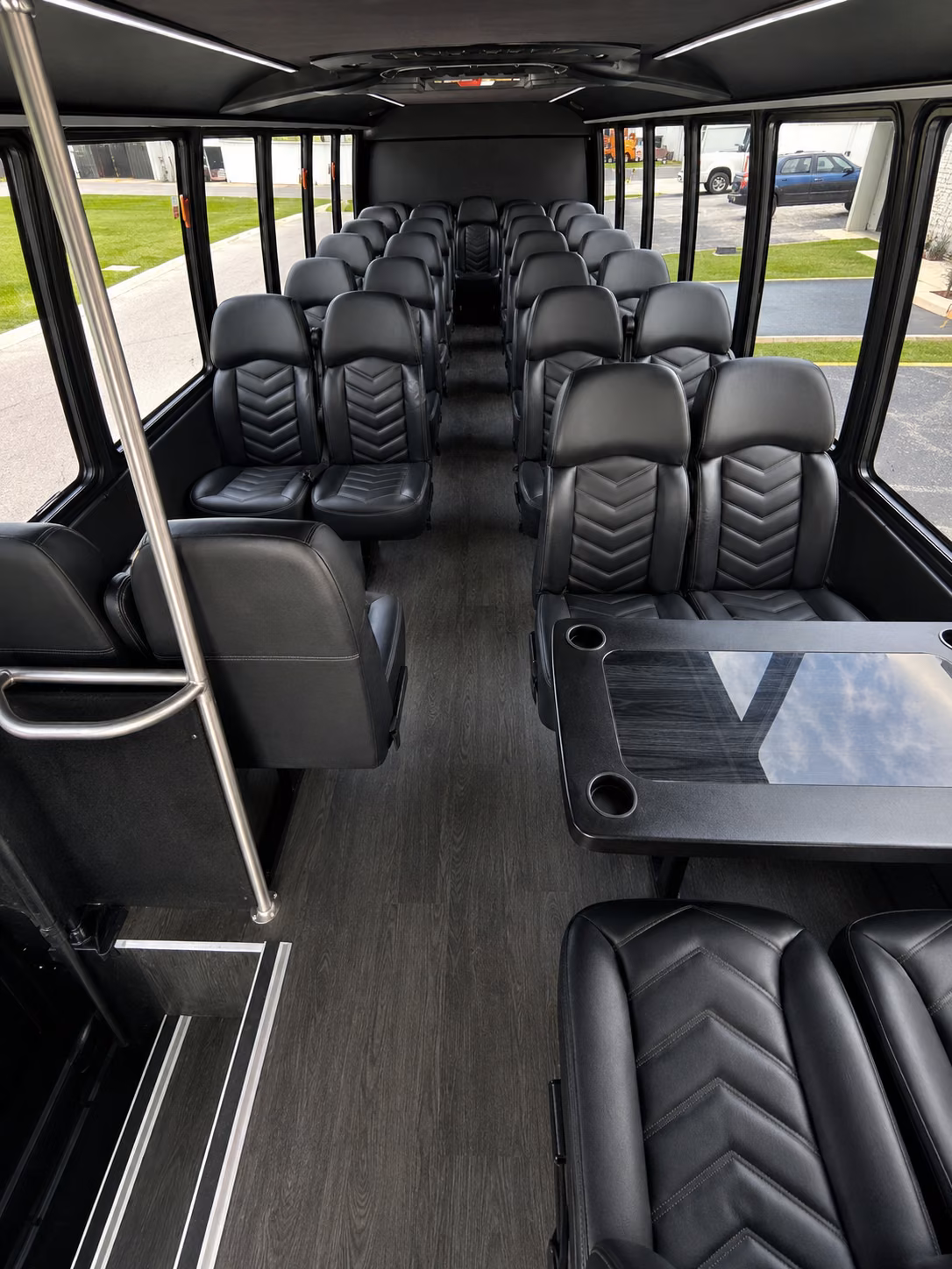 east orange 20 passenger minibus interior