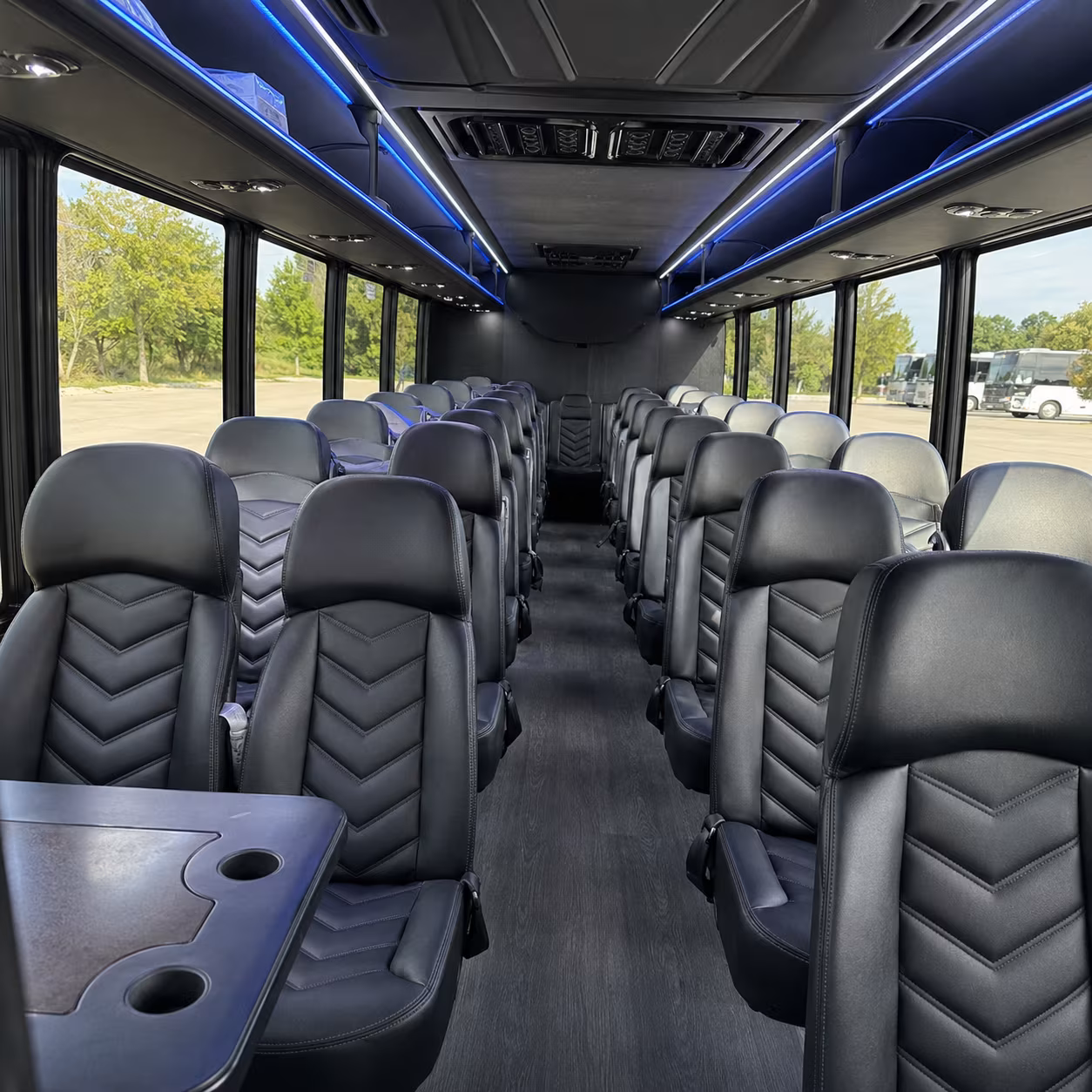 east orange 28 passenger minibus inside