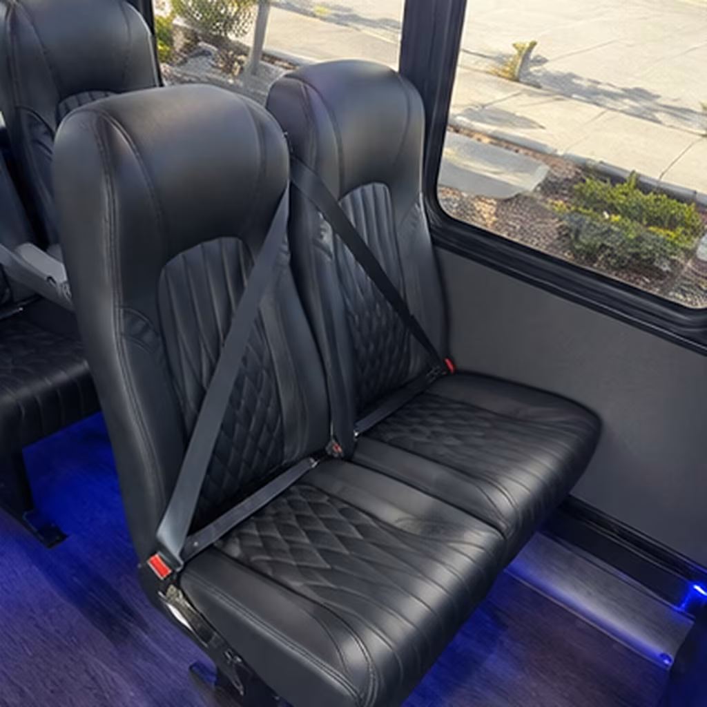 east orange 28 passenger minibus interior