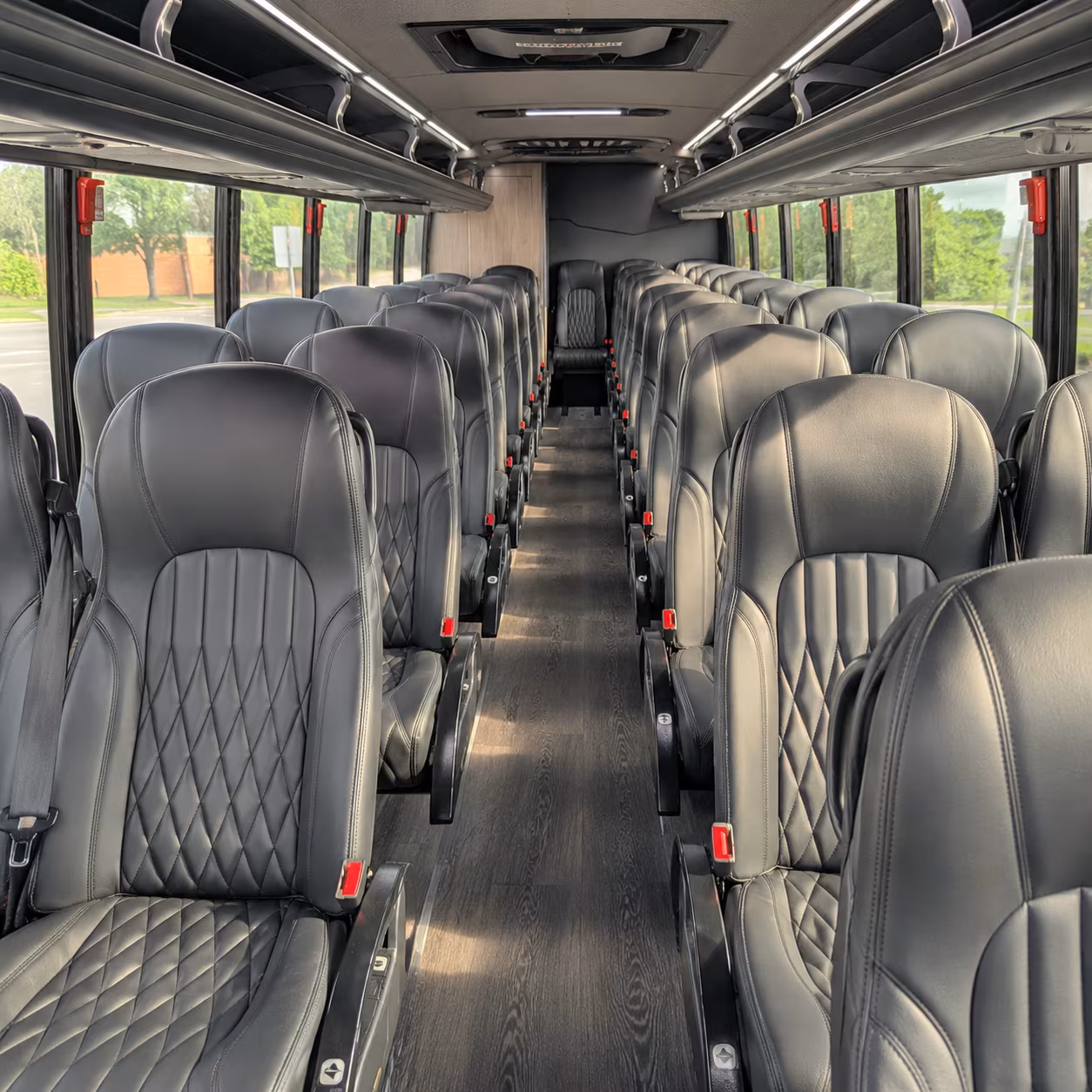 east orange 35 passenger minibus inside