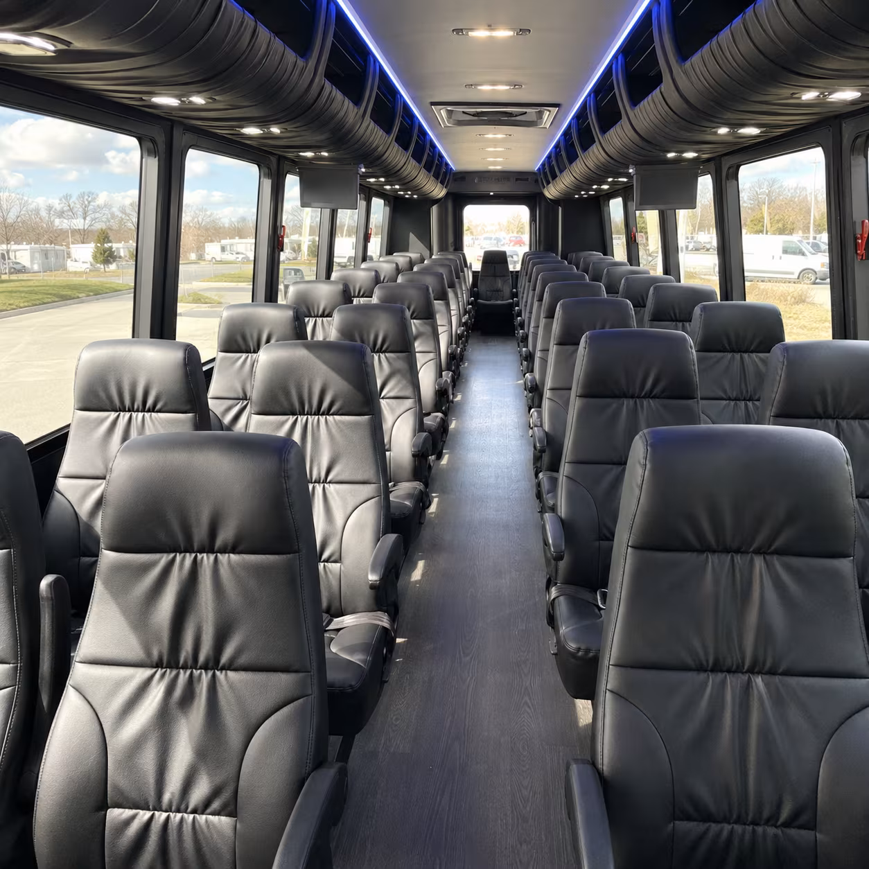 east orange 35 passenger minibus interior