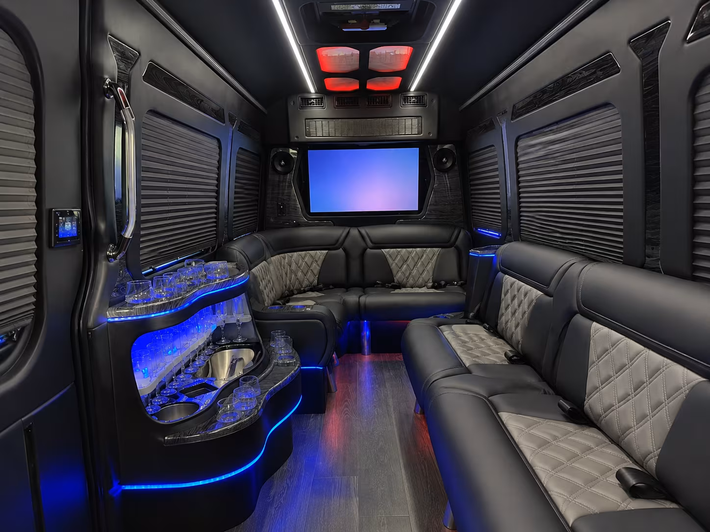 east orange sprinter limousine inside