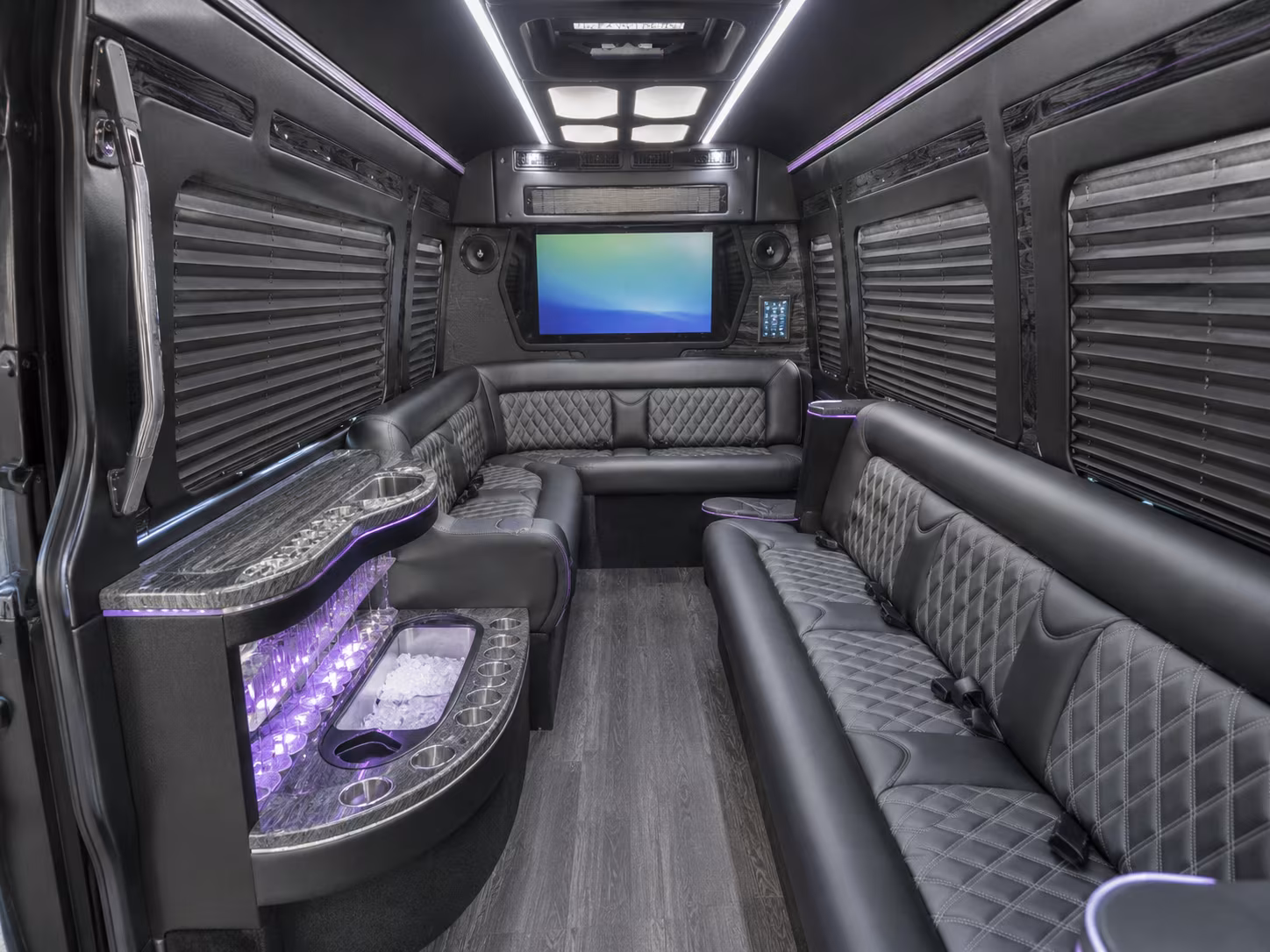 east orange sprinter limousine interior