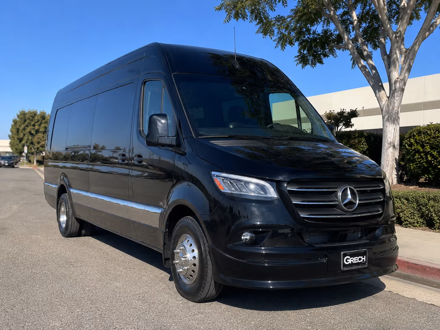 east orange sprinter van with driver